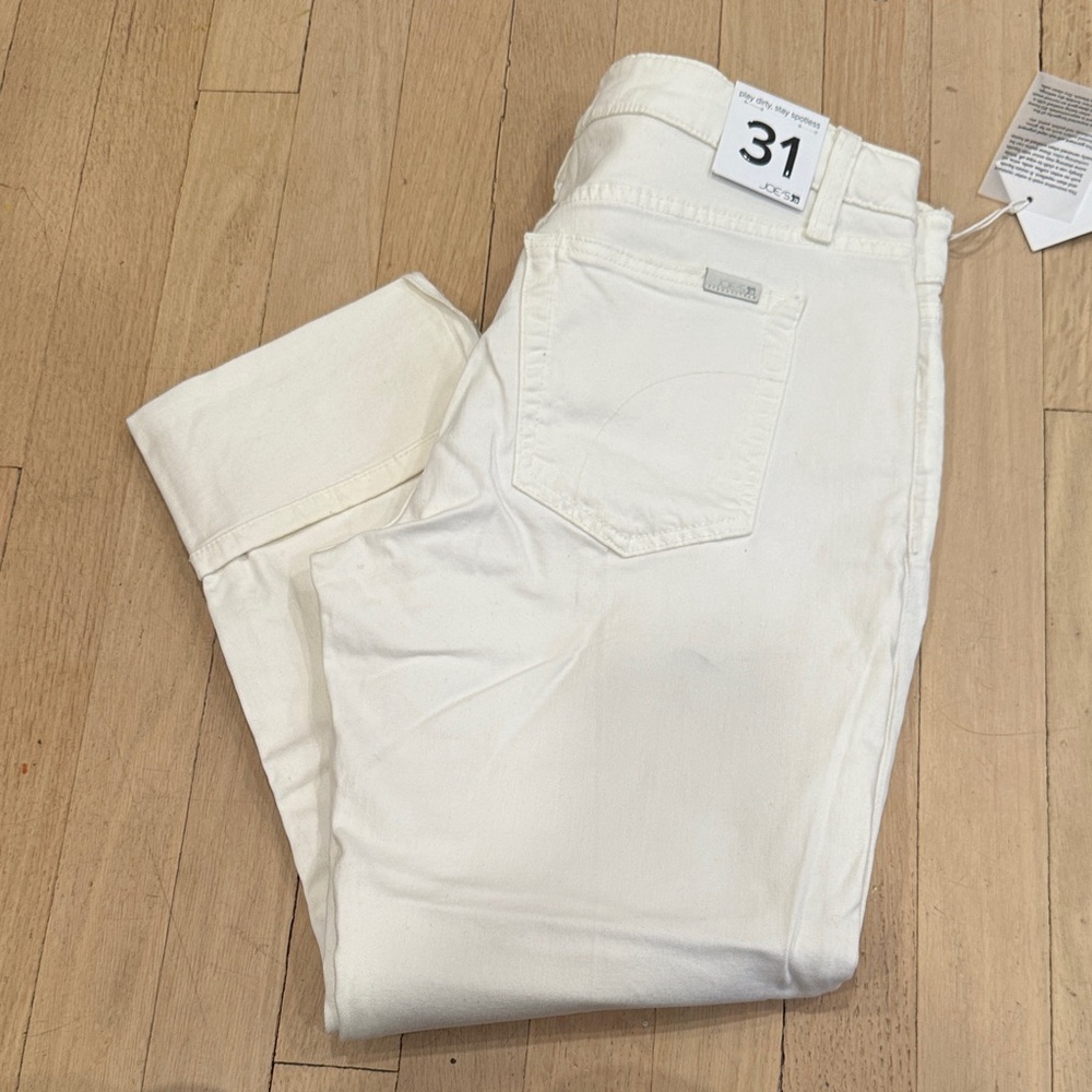 Joe’s Women's White Jeans 31 Cropped